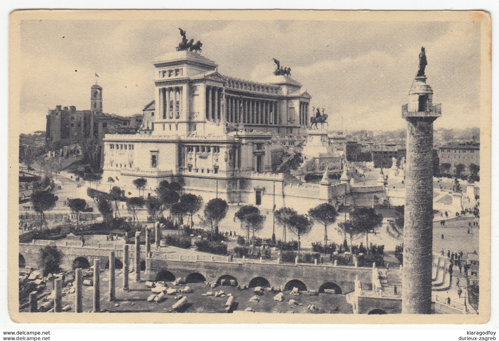 Rome, National Monument To Victor Emmanuel II Old Postcard Feldpost Travelled? B170312 - Altare Della Patria