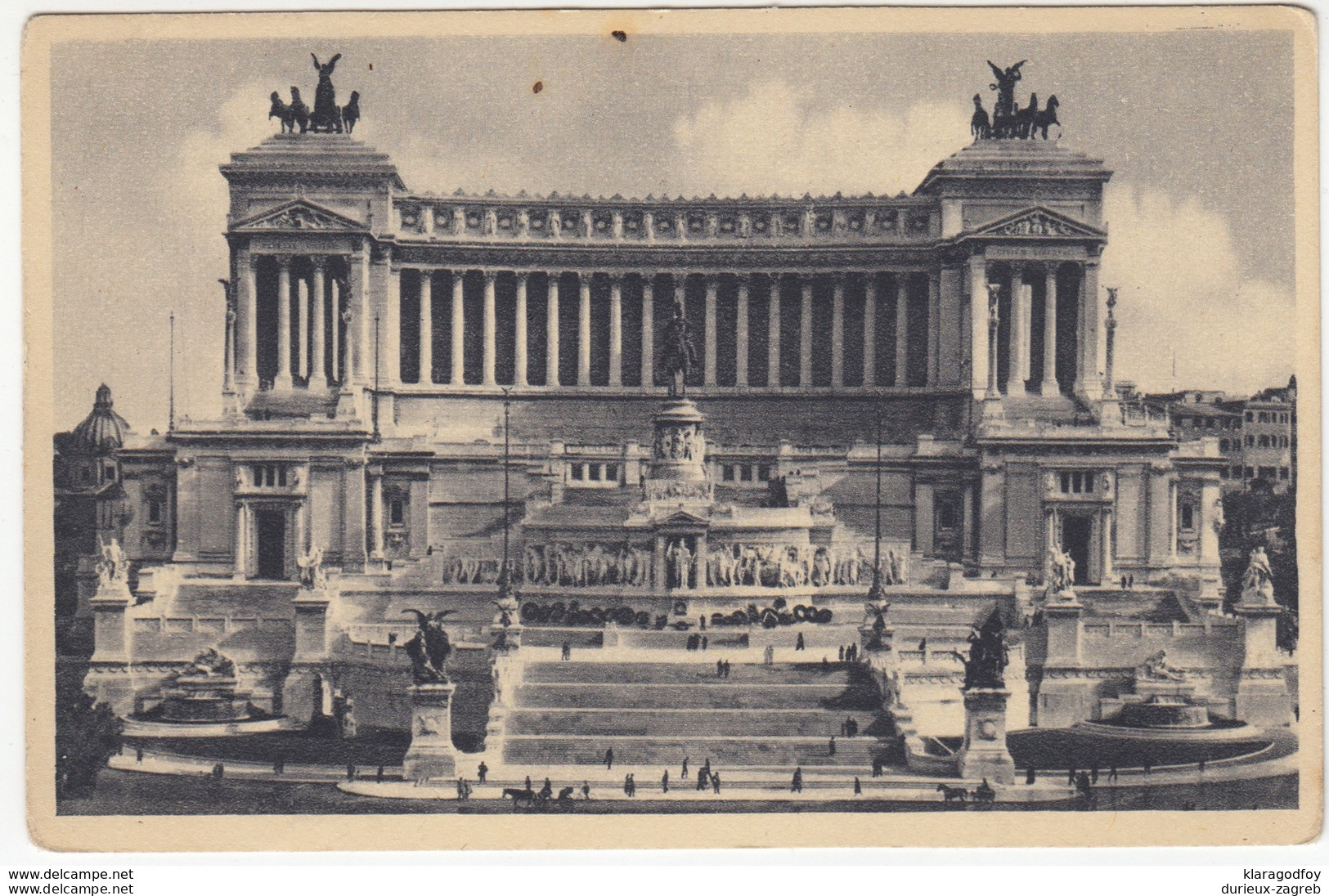 Rome, National Monument To Victor Emmanuel II Old Postcard Feldpost Travelled? B170312 - Altare Della Patria