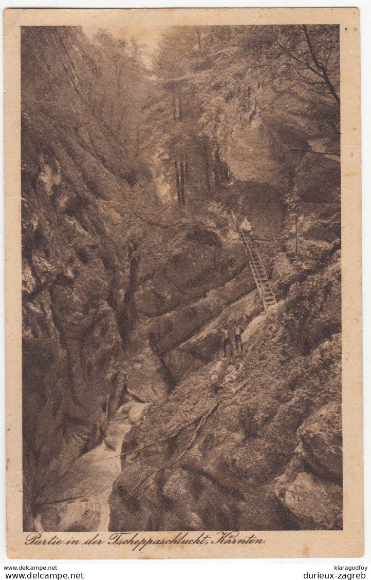 Ferlach, Tscheppaschlucht Vintage Postcard Travelled 1925 Ferlach Pmk B170310 - Ferlach