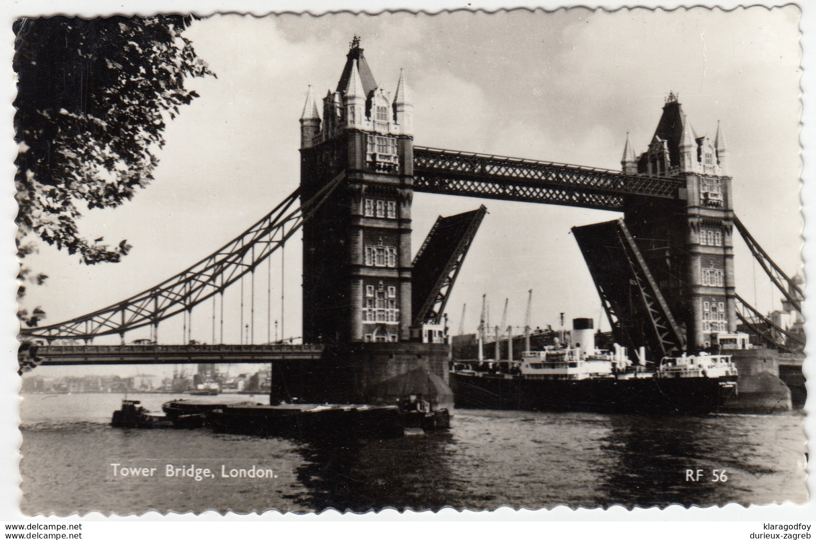 Tower Bridge Photopostcard Travelled 1963 B170228 - River Thames