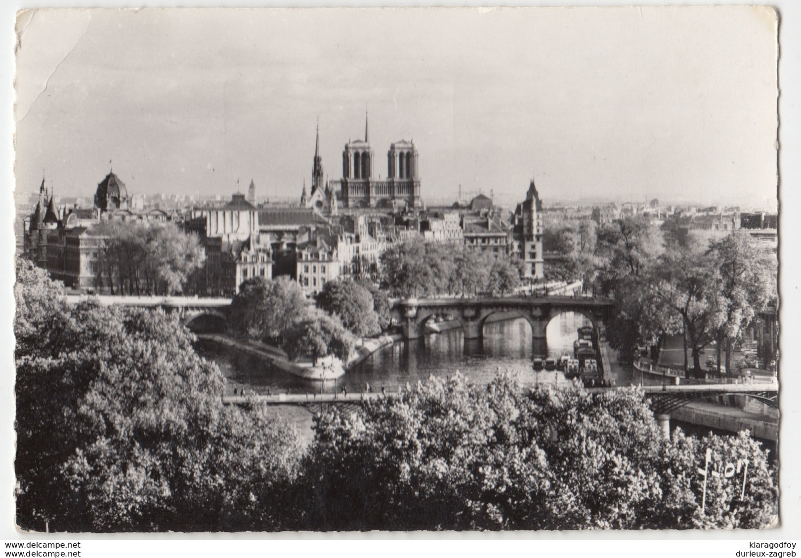 Notre Dame And Surroundings Old Photopostcard Travelled 1963 B170228 - Notre Dame De Paris