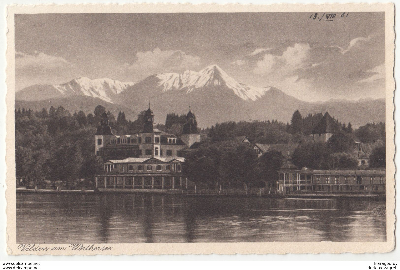 Velden Am Wörthersee Old Postcard Unused B201101 - Velden