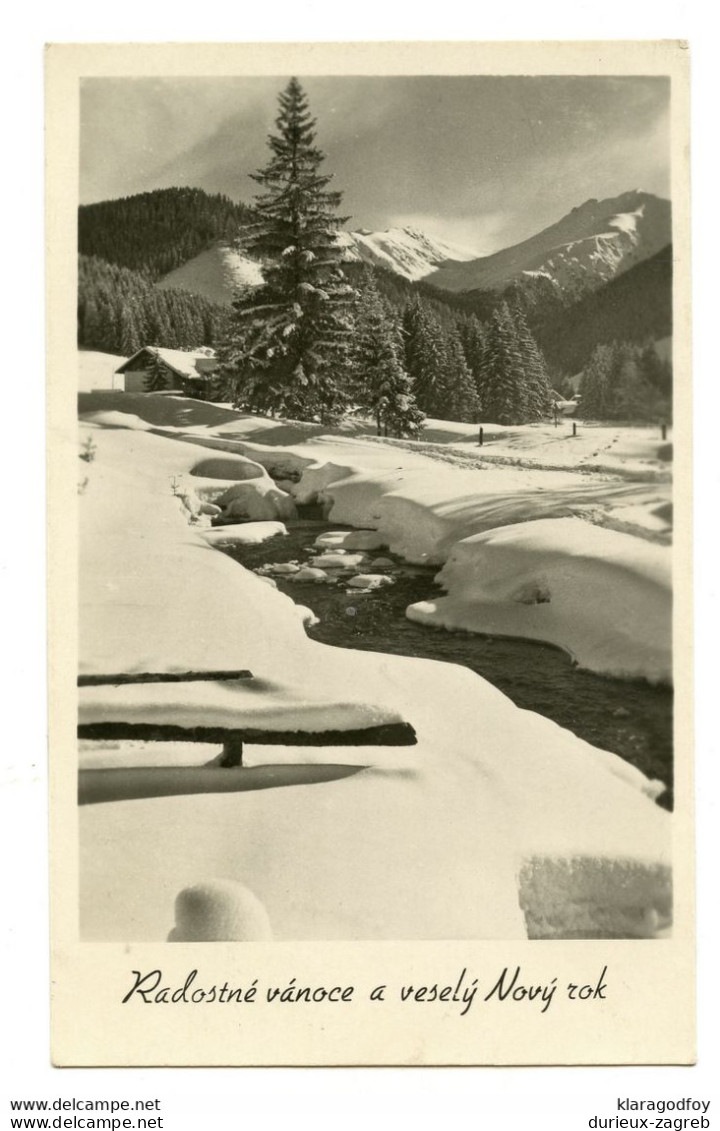 Taxed Ported Postcard Of Tatra Mountains Posted 1958 Czechoslovakia To Rijeka B200915 - Portomarken