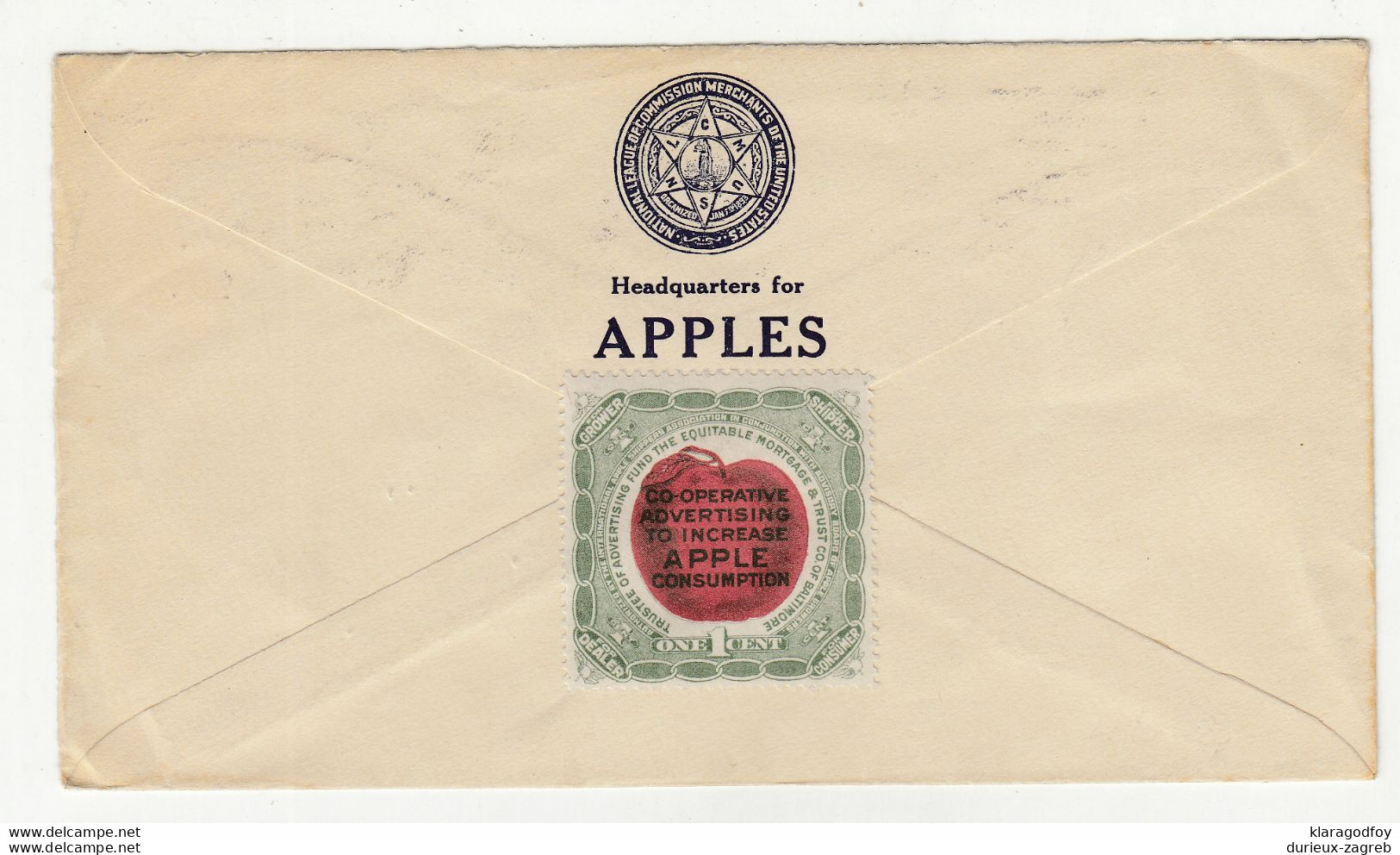 John Nix & Co., NY Preprinted Company Postal Stationery Letter Cover Posted 1913 To Hamburg - Apple Cinderella B210526 - Other & Unclassified