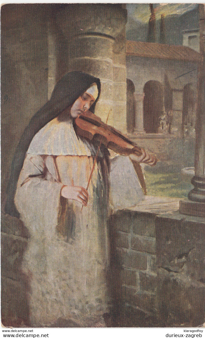 "Ave Maria" By Hermann Kaulbach Old Vintage Postcard Unused B170420 - Kaulbach, Hermann