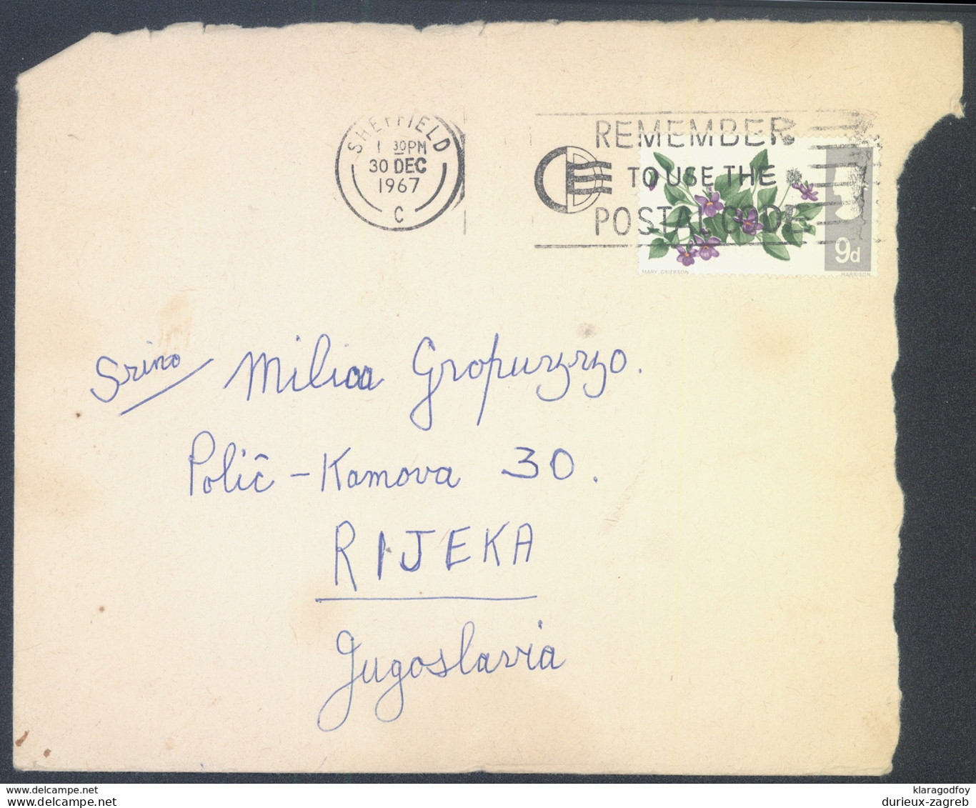 Great Britain, 52nd British Esperanto Congress Manchester Sticker On Letter Cover Travelled 1967 Sheffield Pmk B170410 - Esperanto