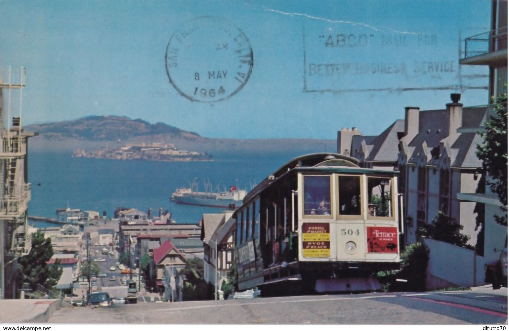 Cable Car Hyde Street - San Franisco - Formato Piccolo Viaggiata – FE390 - Altri & Non Classificati