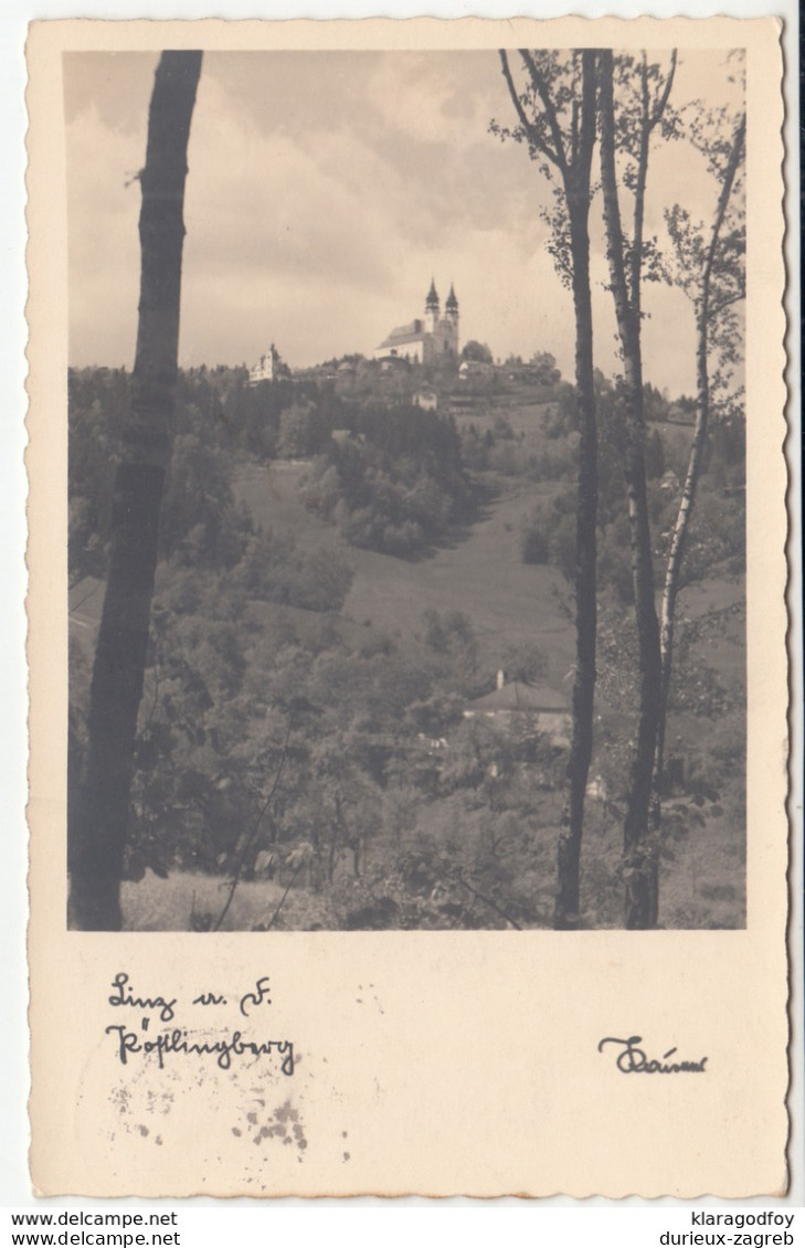 Pöstlingberg Old Postcard Travelled 1938 B181115 - Linz Pöstlingberg