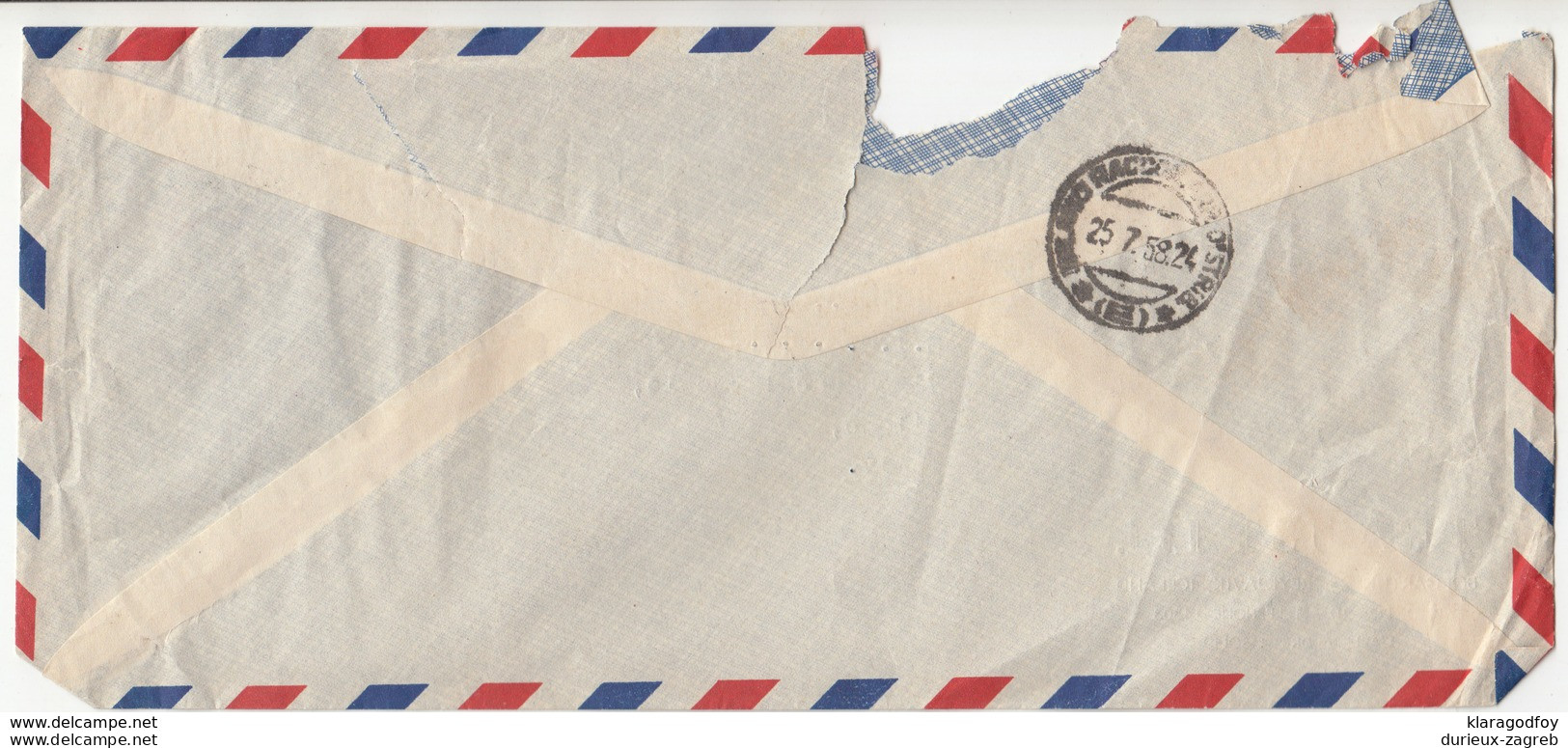 Iceland, Traust Ltd. Letter Cover Airmail Travelled 1958 Reykjavik Pmk B180210 - Briefe U. Dokumente