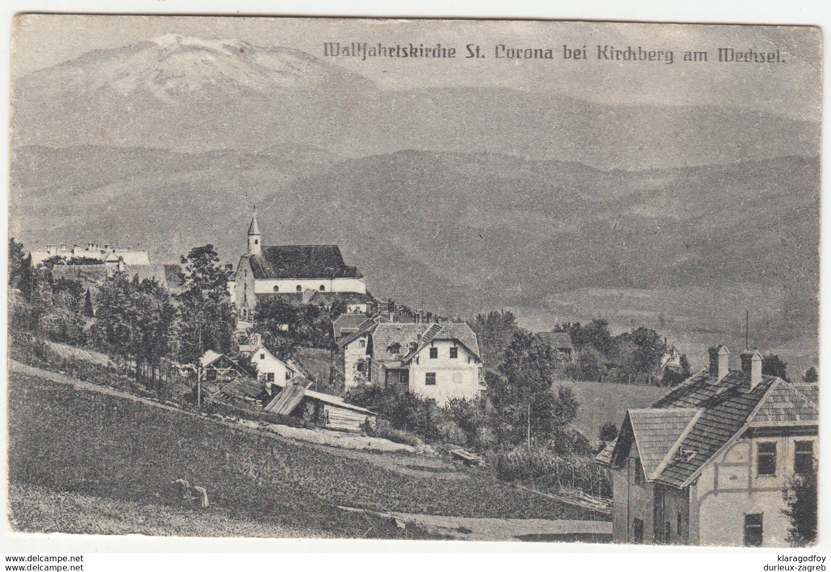 Sankt Corona Am Wechsel, Wallfahrtskirche Old Postcard Travelled B170605 - Neunkirchen