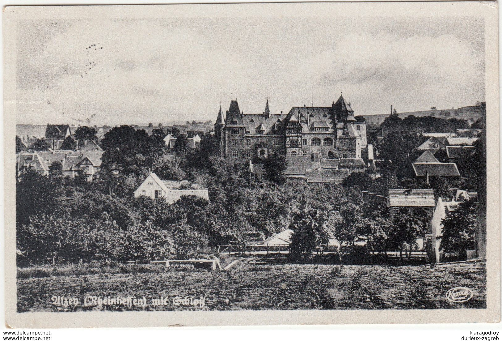 Germany, Alzeyer Schloss Old Postcard Travelled 1943 Alzey Pmk B170605 - Alzey