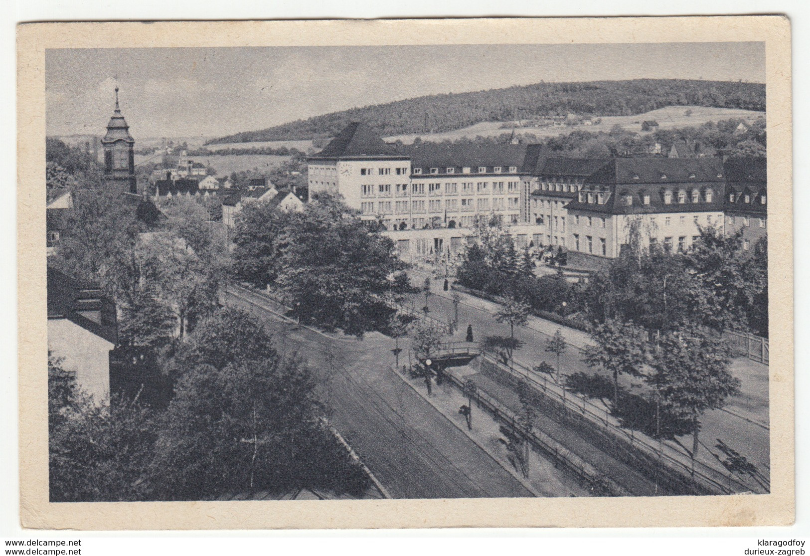Radiumbad Oberschlema Old Postcard Travelled 1942 B170605 - Bad Schlema