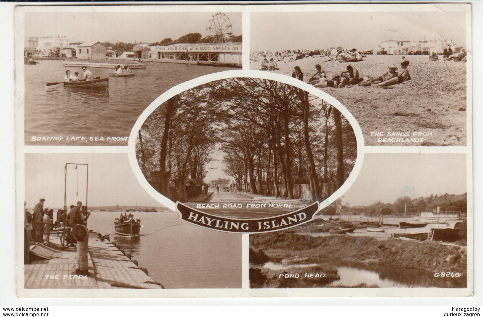 Hayling Island Old Postcard Travelled 1956 To Graz B170701 - Portsmouth