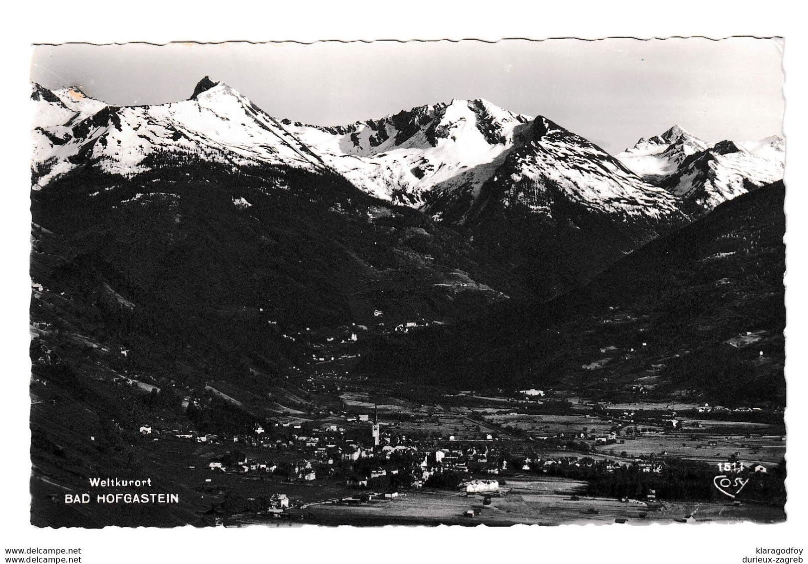 Bad Hofgastein Old Postcard Posted 1954 B210220 - Bad Hofgastein