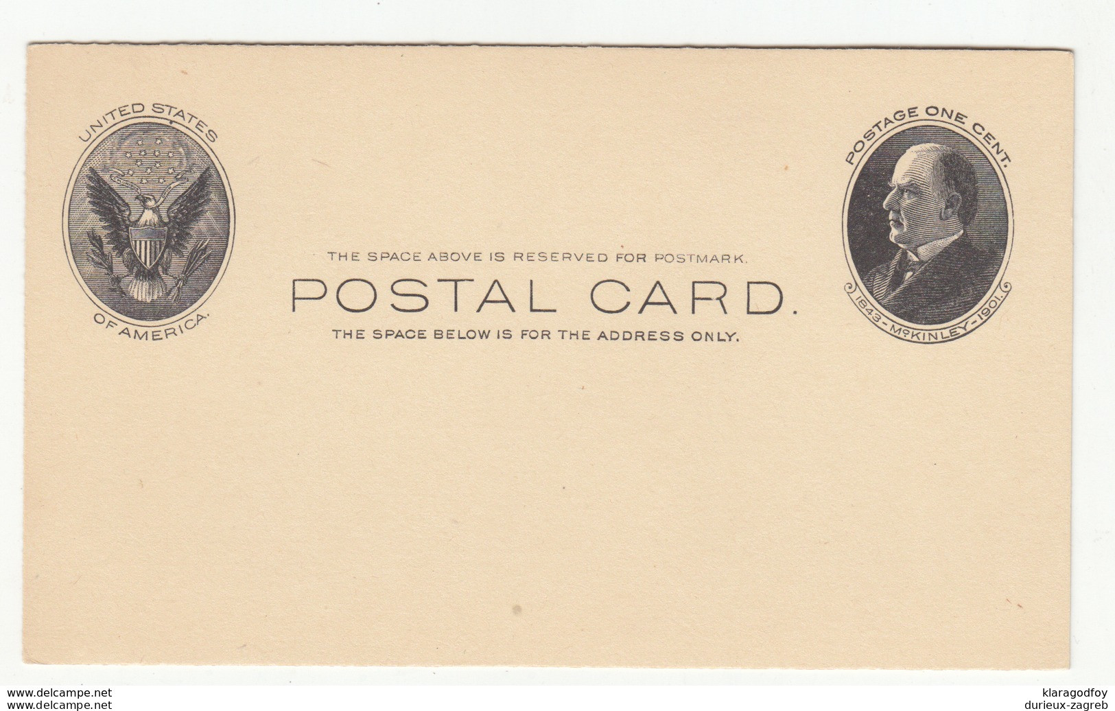 US, Postal Stationery Postal Card Unused 1900's B190601 - 1901-20