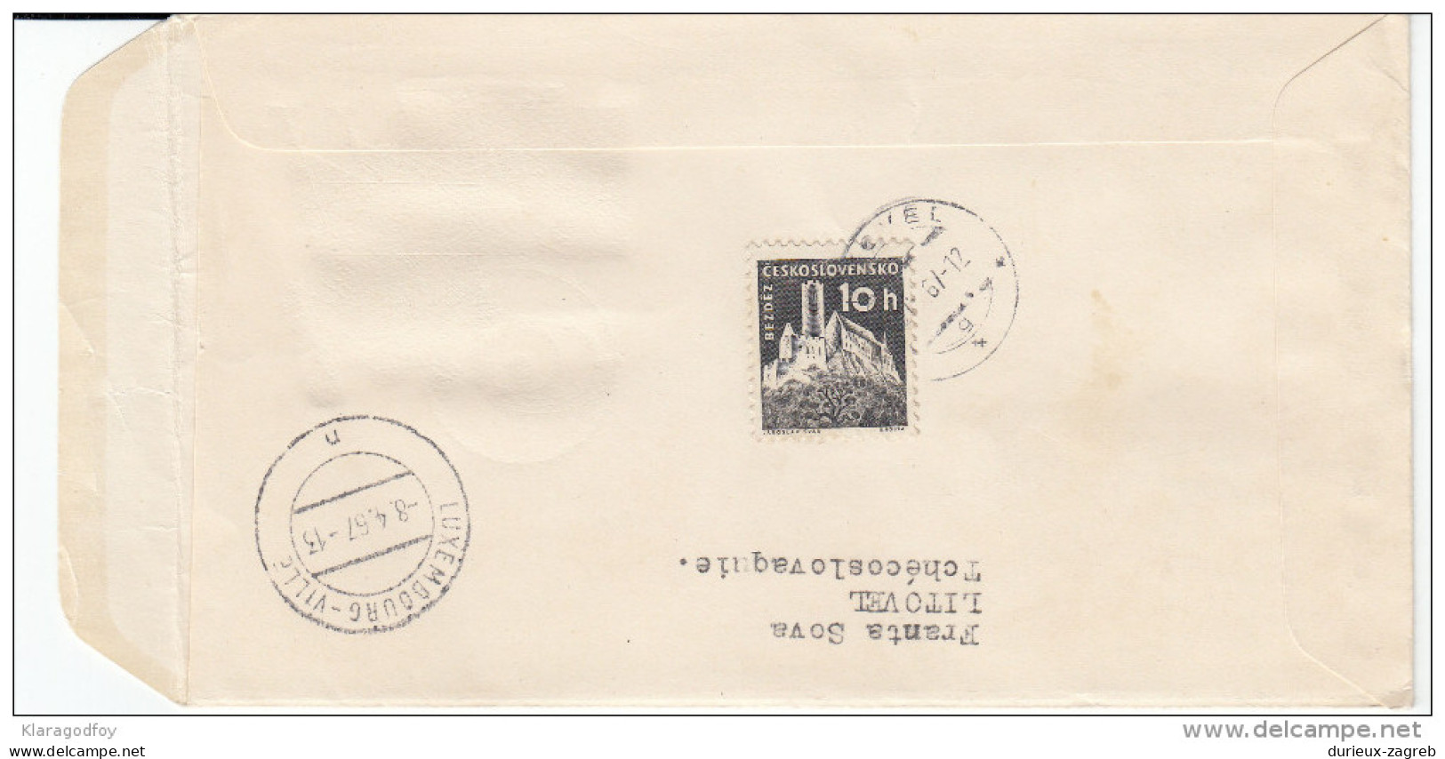 Space Stamps Registered Travelled 1967 Czechoslovakia To Luxembourg Bb160429 - Autres & Non Classés