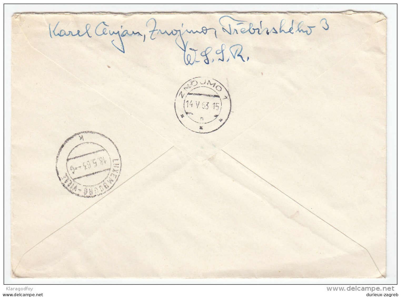 Space Stamps Registered Travelled 1963 Czechoslovakia To Luxembourg Bb160429 - Autres & Non Classés