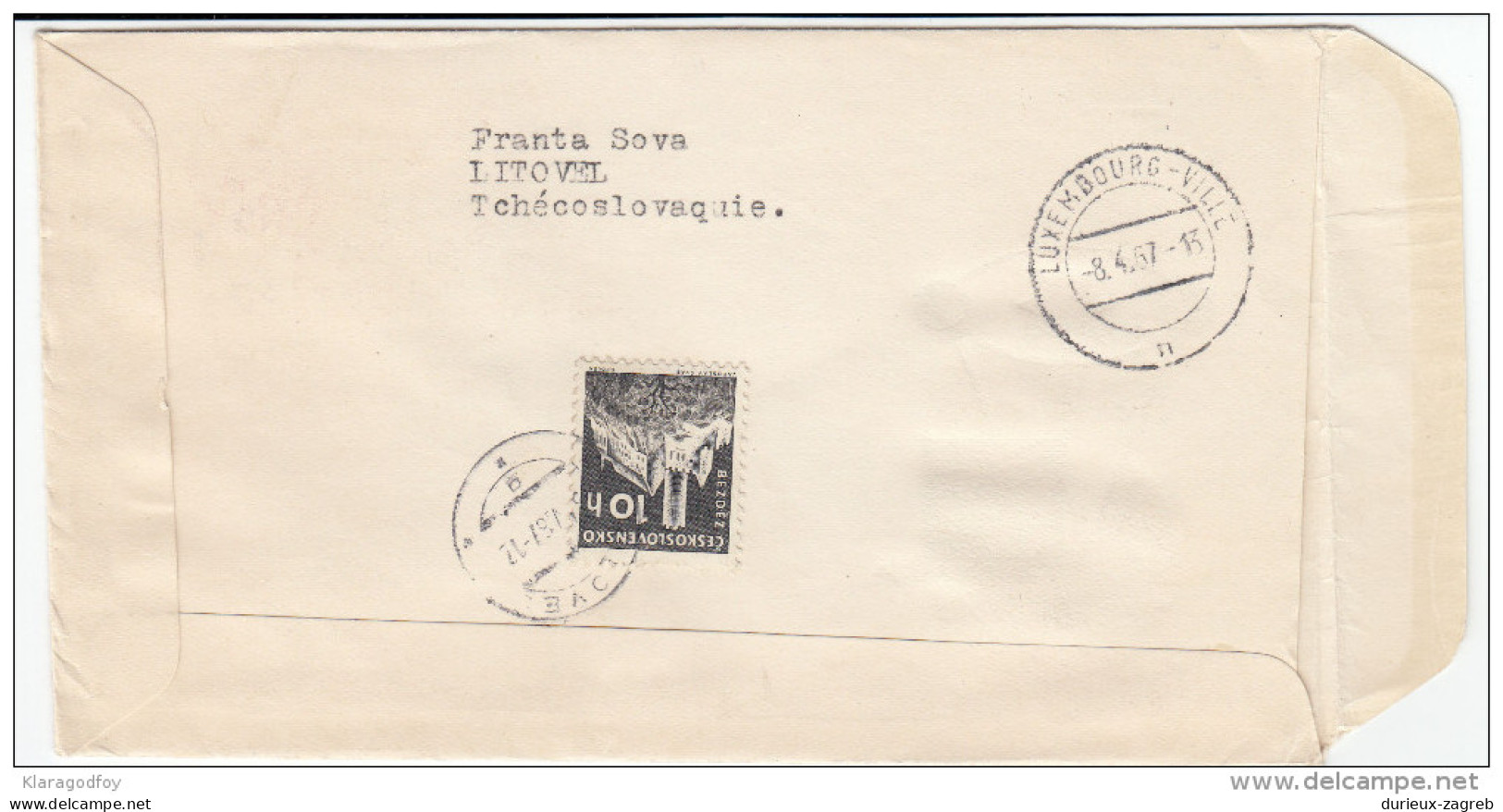 Space Stamps Registered Travelled 1967 Czechoslovakia To Luxembourg Bb160429 - Autres & Non Classés