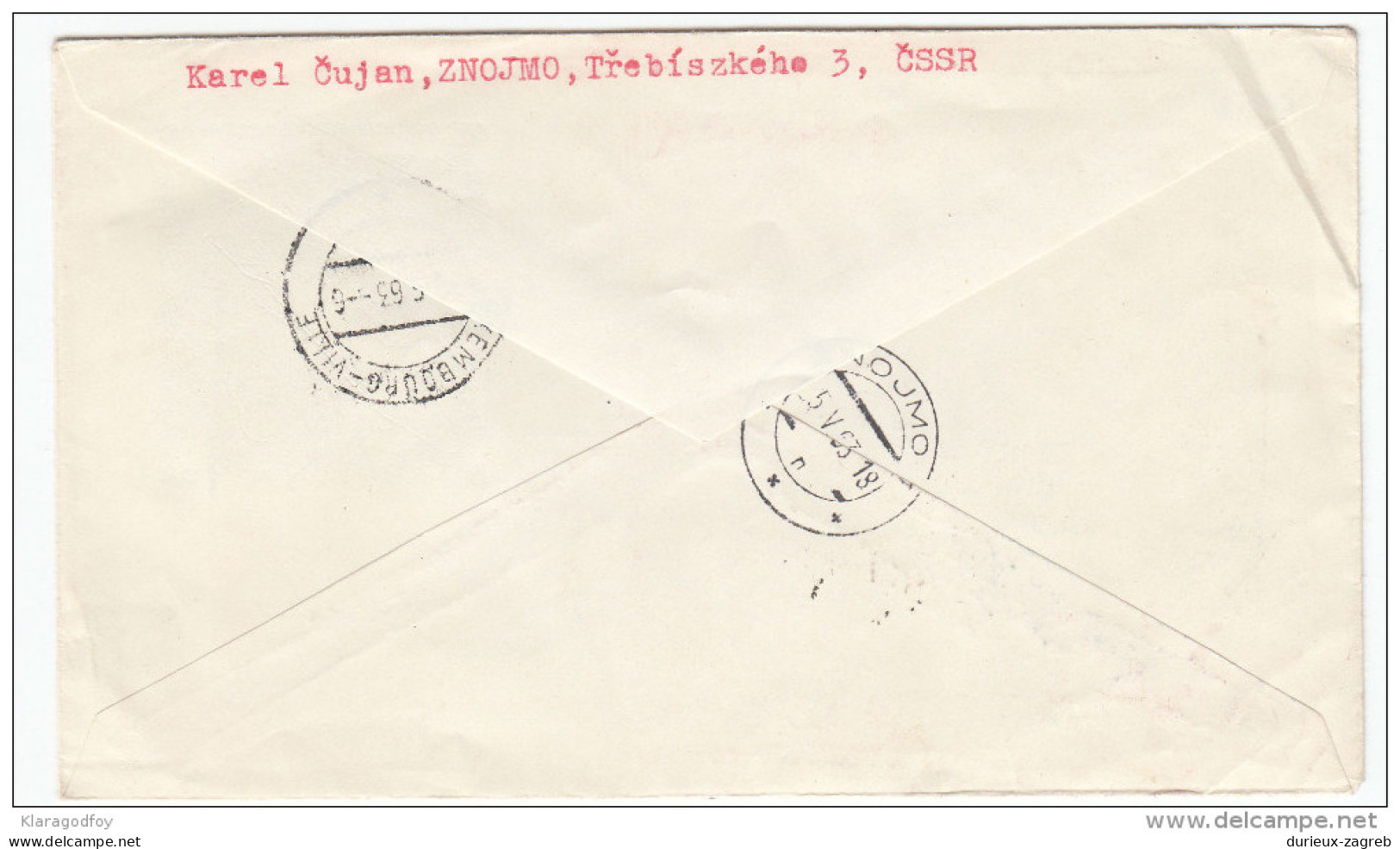 Space Stamps Registered Travelled 1963 Czechoslovakia To Luxembourg Bb160429 - Autres & Non Classés