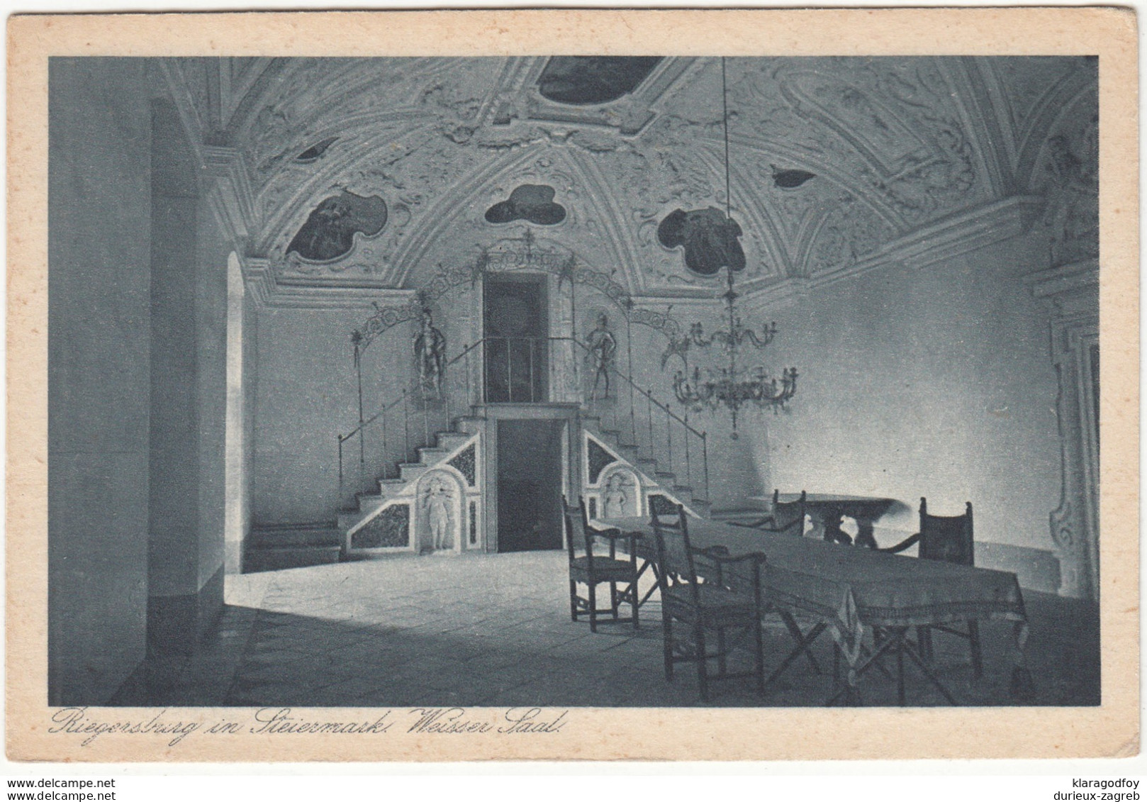 Riegersburg In Steiermark, Weisser Saal Old Postcard Unused B190401 - Riegersburg