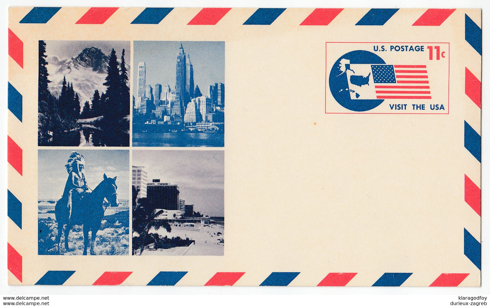 Visit The USA Postal Stationery Postcard Unused Bb170325 - 1961-80