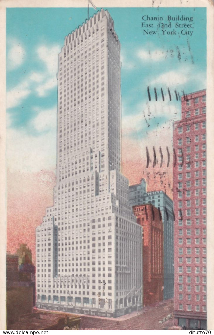 Chanin Building East 42and Street - New York City - Formato Piccolo Viaggiata – FE390 - Empire State Building