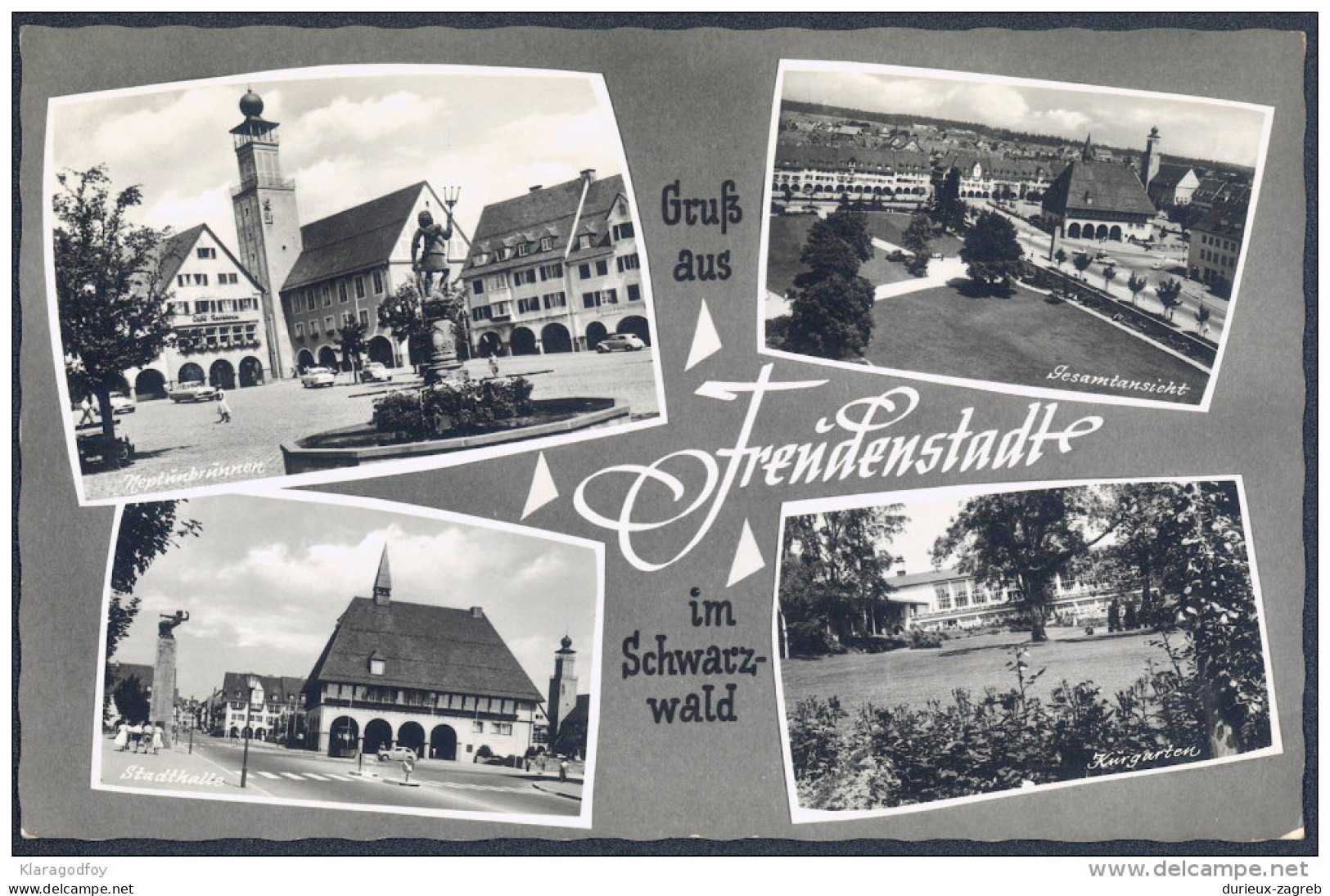 Esperanto Germany 1963 Touristic Conference Special Postmarks On Postcard Frendenstadt Travelled Bb150916 - Esperanto