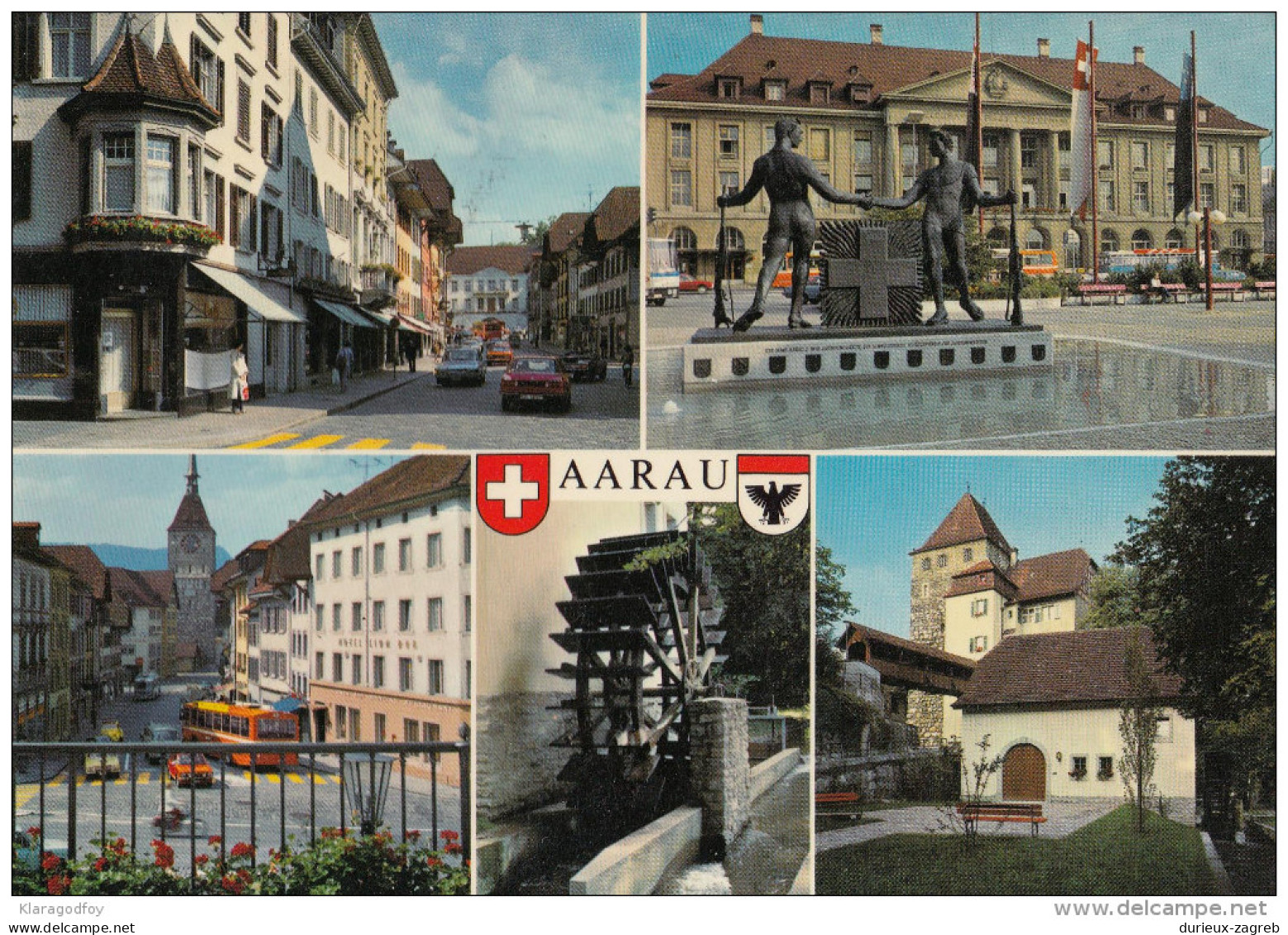 Aarau Old Postcard Travelled 1979 Bb151028 - Aarau