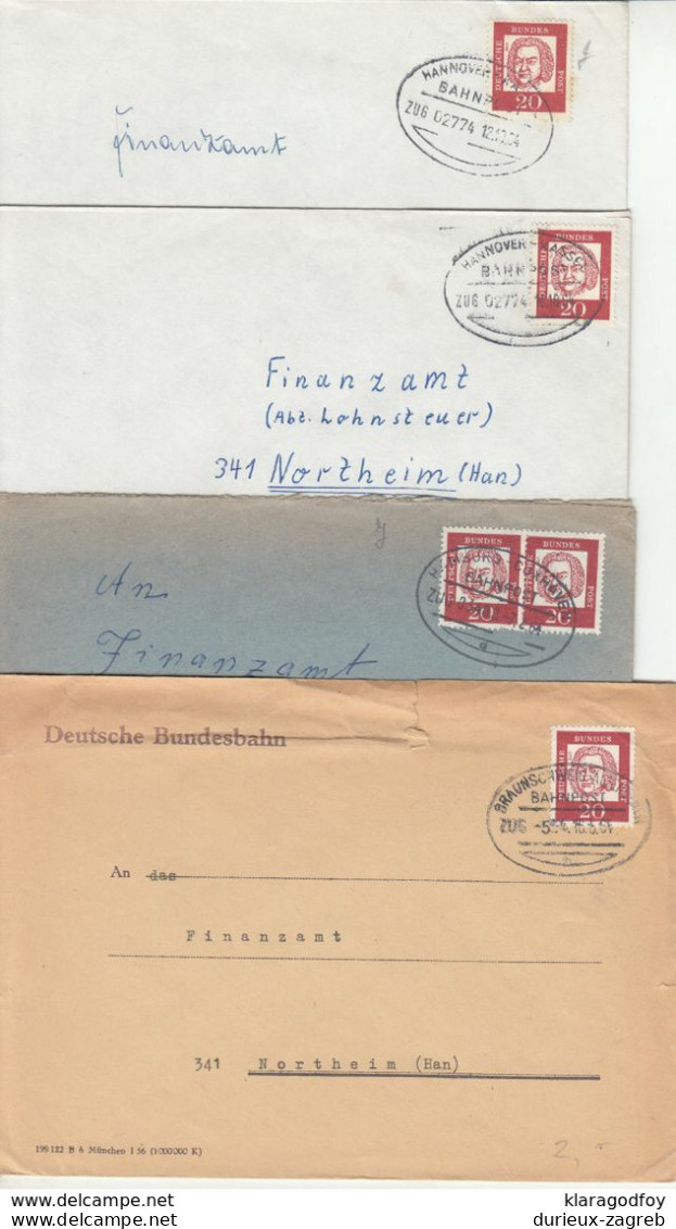Germany, 14 Letter Covers With Railway Postmarks B200901 - Sammlungen