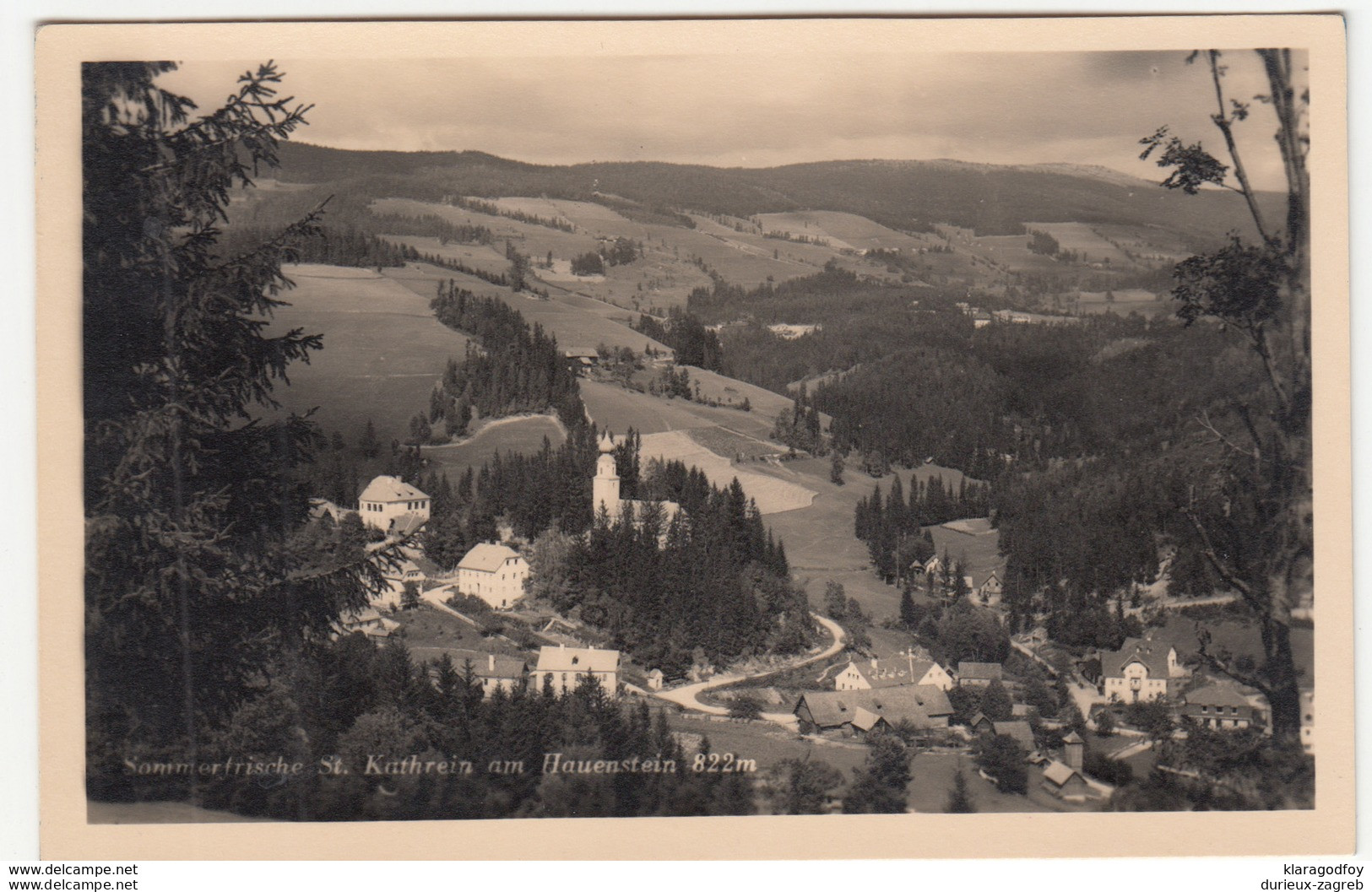 Sankt Kathrein Am Hauenstein Old Postcard 1934 Unused B170810 - Weiz