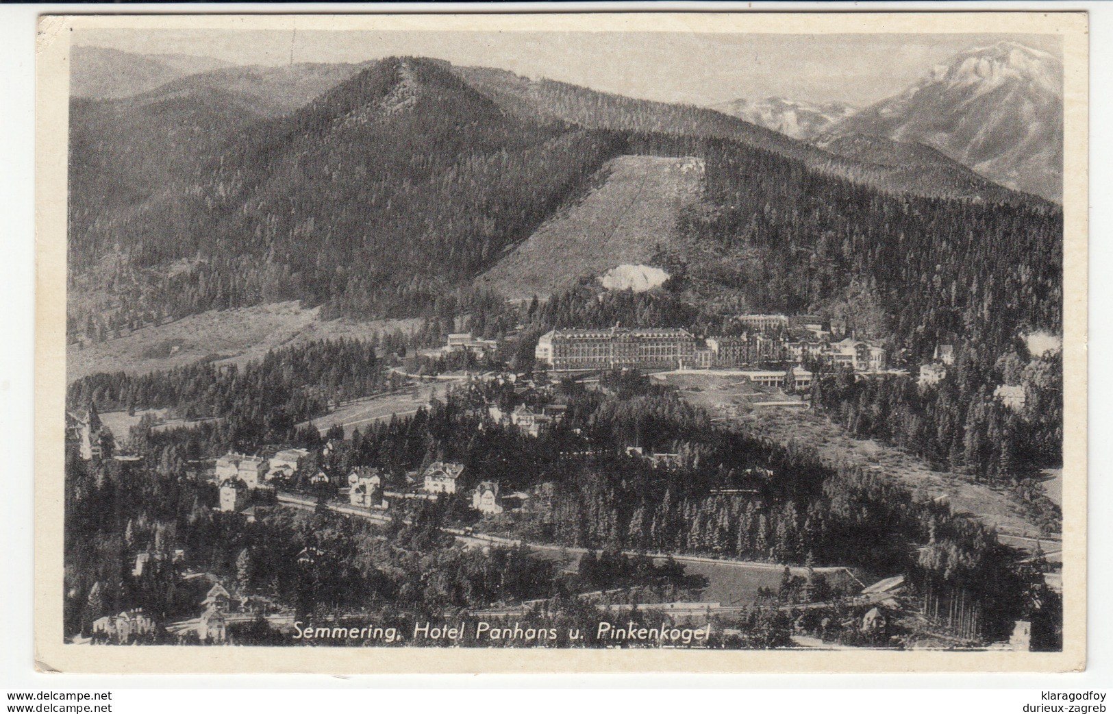 Semmering Old Postcard Travelled 1942 B170810 - Semmering