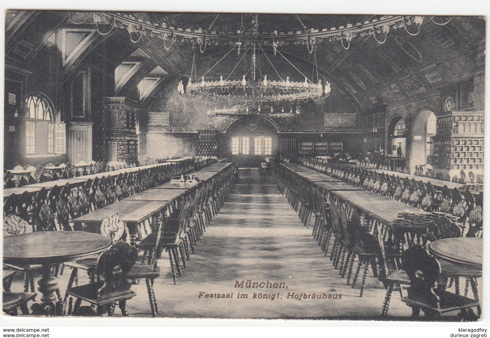 Festsaal Im Hofbräuhaus München Old Postcard Unused B170810 - Muehldorf