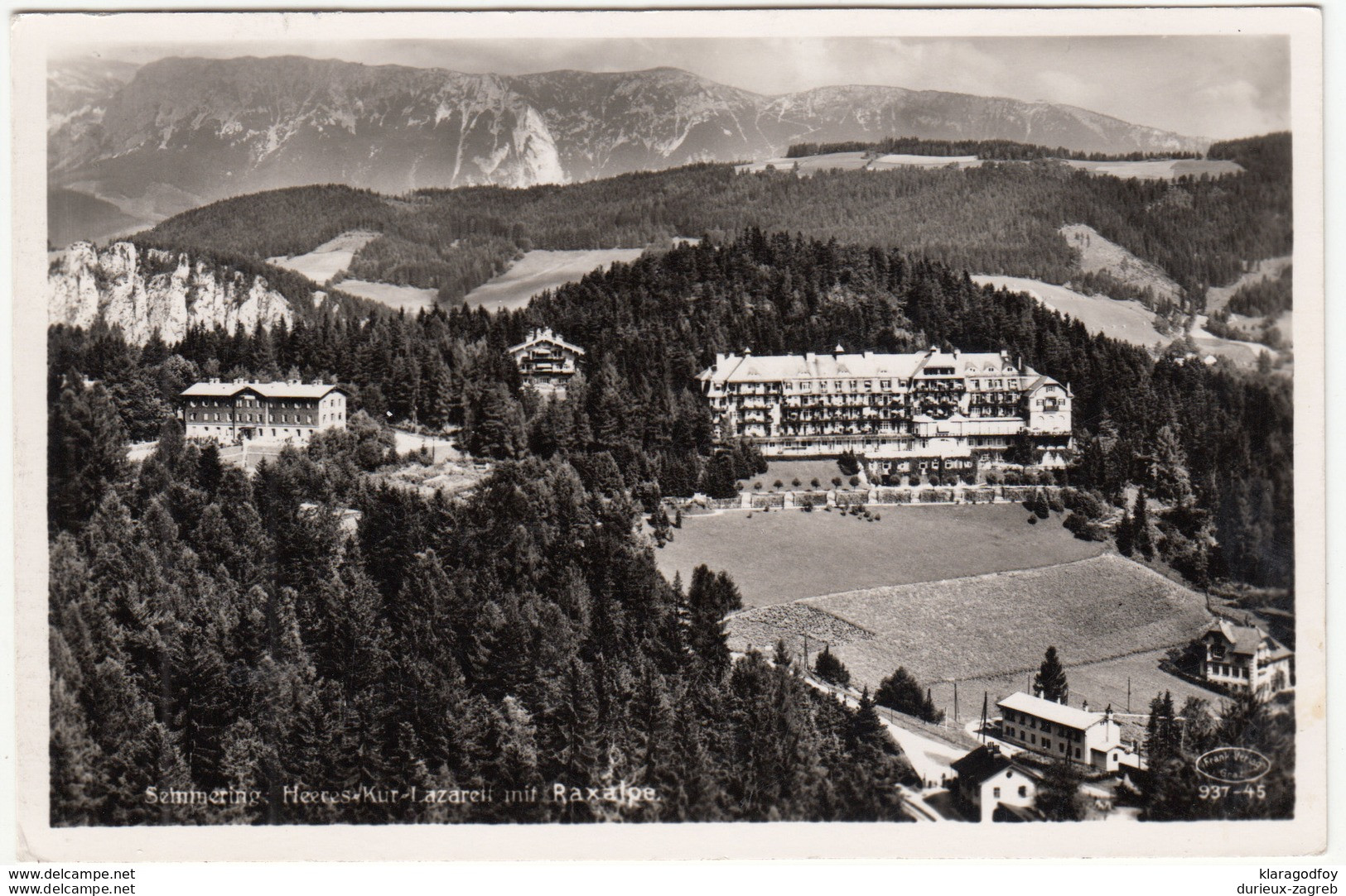 Semmering Old Postcard Travelled 1941 Berlin Pmk B170720 - Semmering