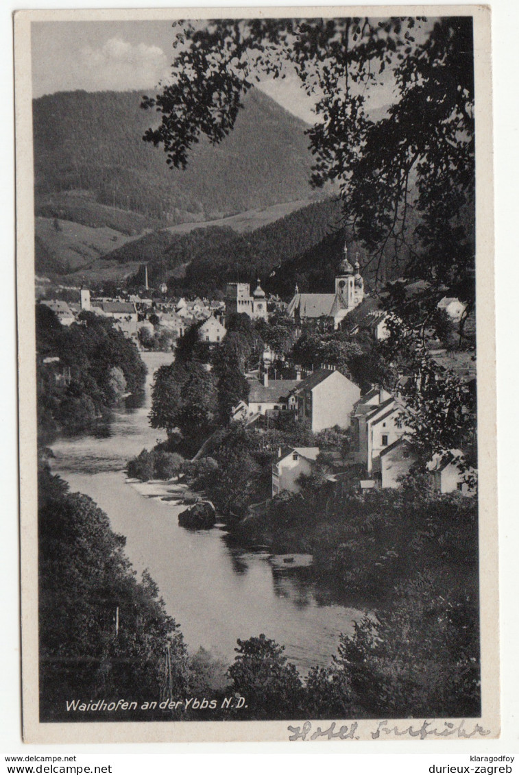 Waidhofen An Der Ybbs Old Postcard Travelled 1942 B170720 - Waidhofen An Der Ybbs