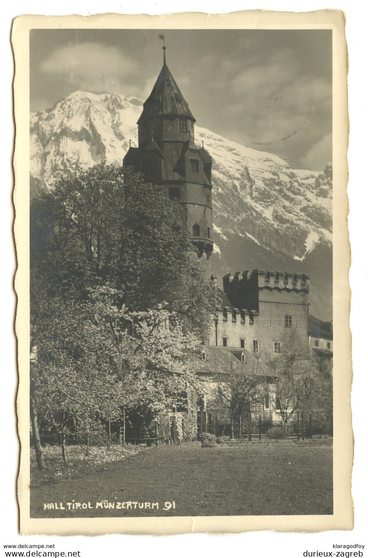 Hall Tirol Münzeturm Old Photopostcard Travelled 1936 To Graz Bb170620 - Mödling