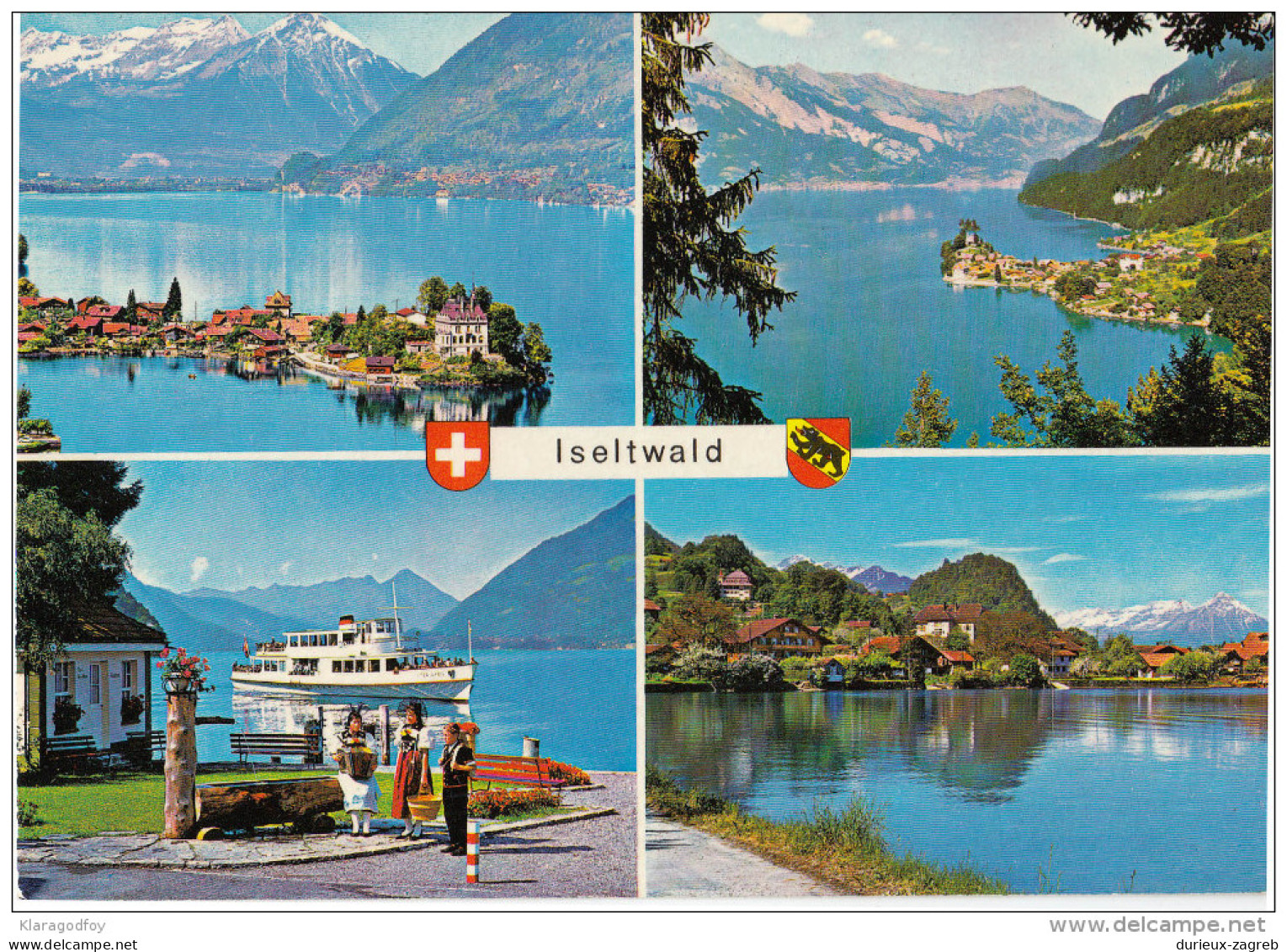 Iseltwald Old Postcard Travelled 1980 Bb151029 - Iseltwald