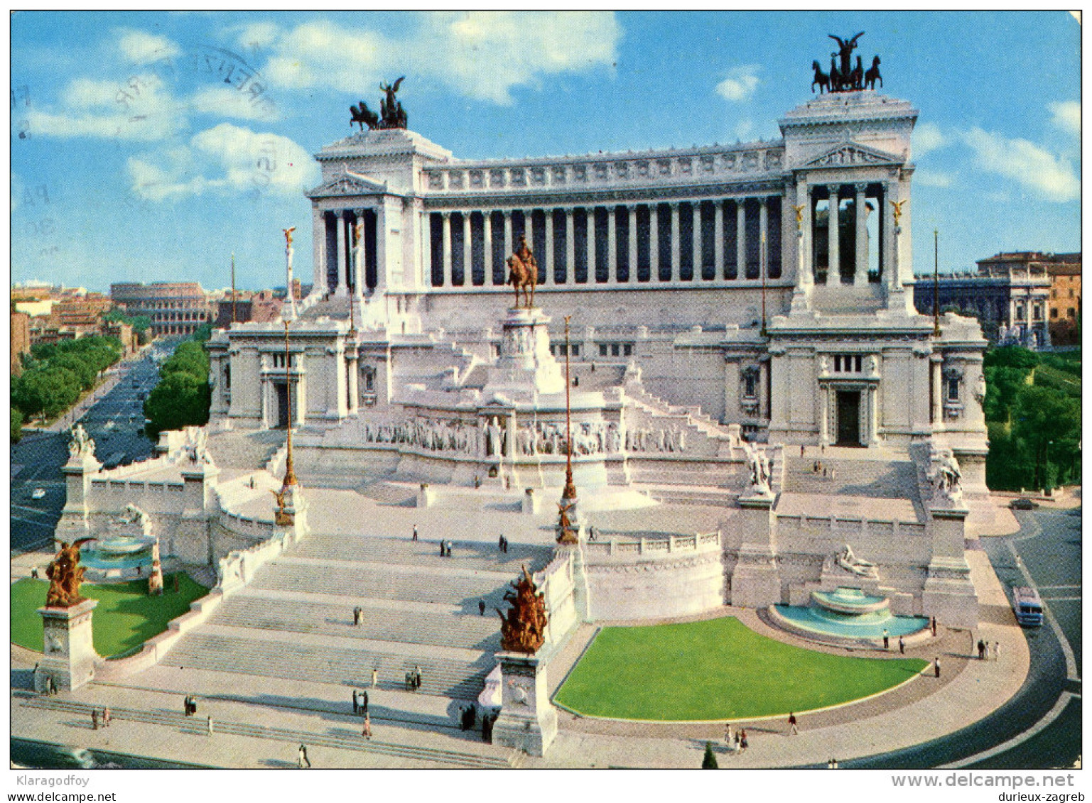 Roma, Old Postcard Travelled 1975 Bb 150924 - Altare Della Patria