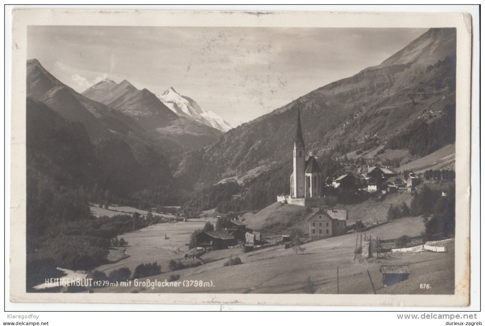 Heiligenblut Old Postcard Travelled 1930 Bb160414 - Heiligenblut