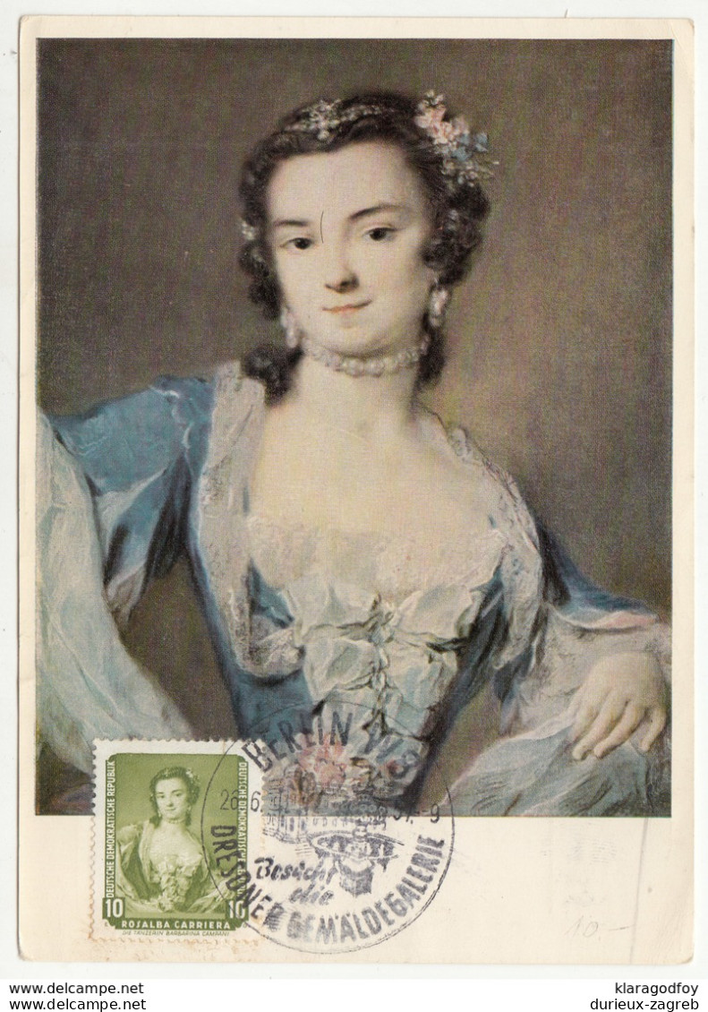 Rosalba Carriera; Die Tänzerin Barbarina Campani 1957 MC B200405 - Cartes-Maximum (CM)