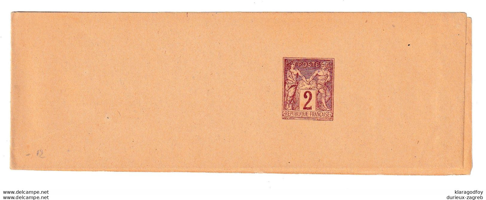 France 2c Postal Stationery Newspaper Wraper Not Posted B210301 - Newspapers