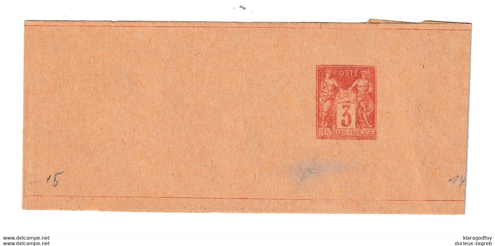 France 3c Postal Stationery Newspaper Wraper Not Posted B210301 - Journaux