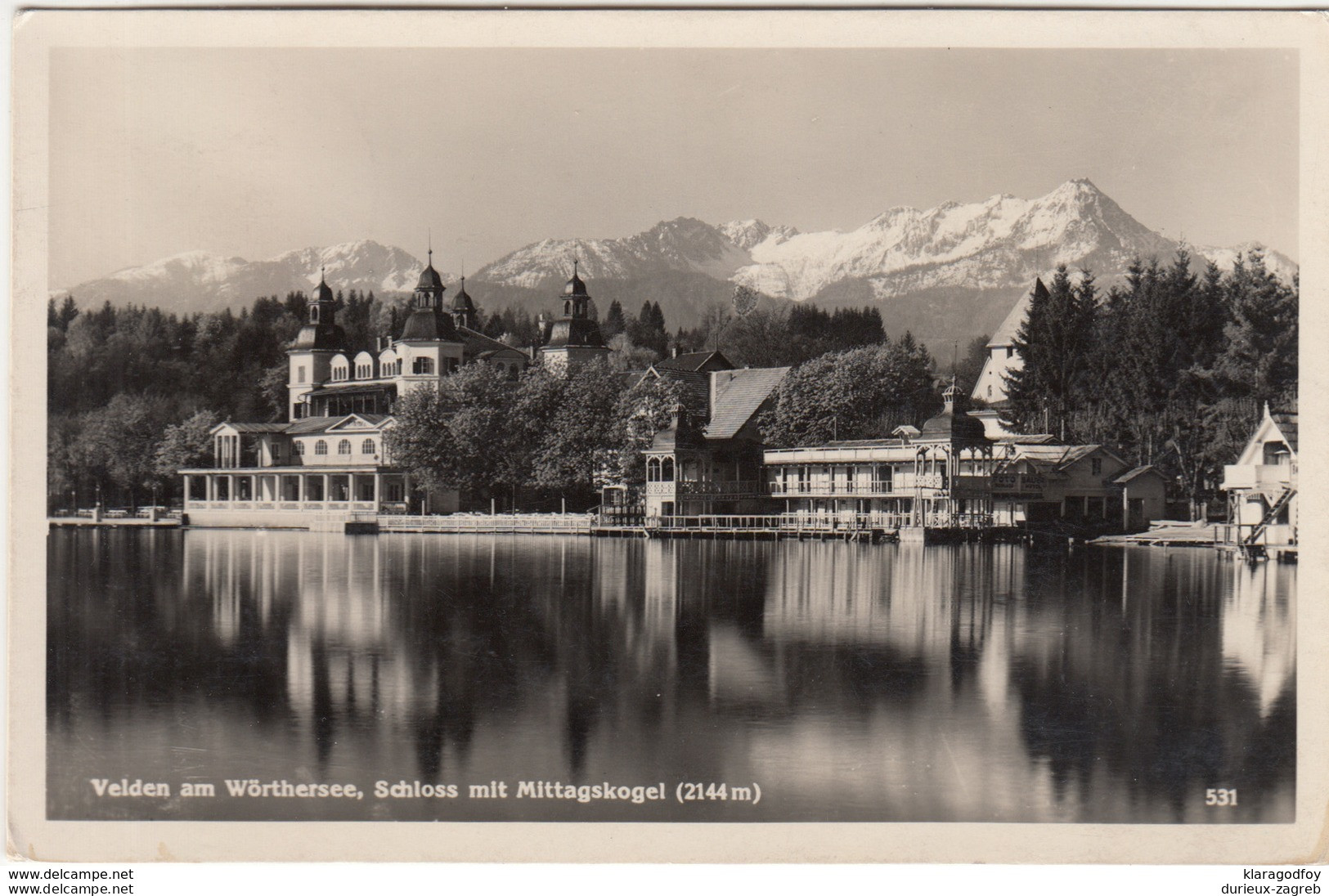 Velden Am Wörthersee Old Postcard Travelled 1950 B170605 - Velden