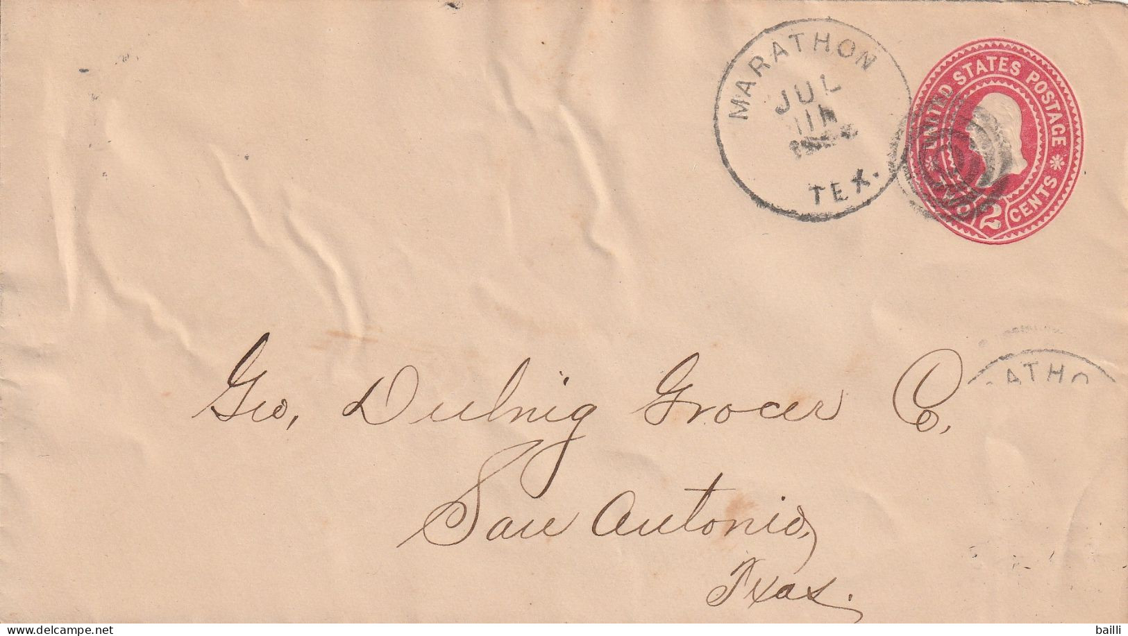 Etats Unis Entier Postal  Marathon - ...-1900