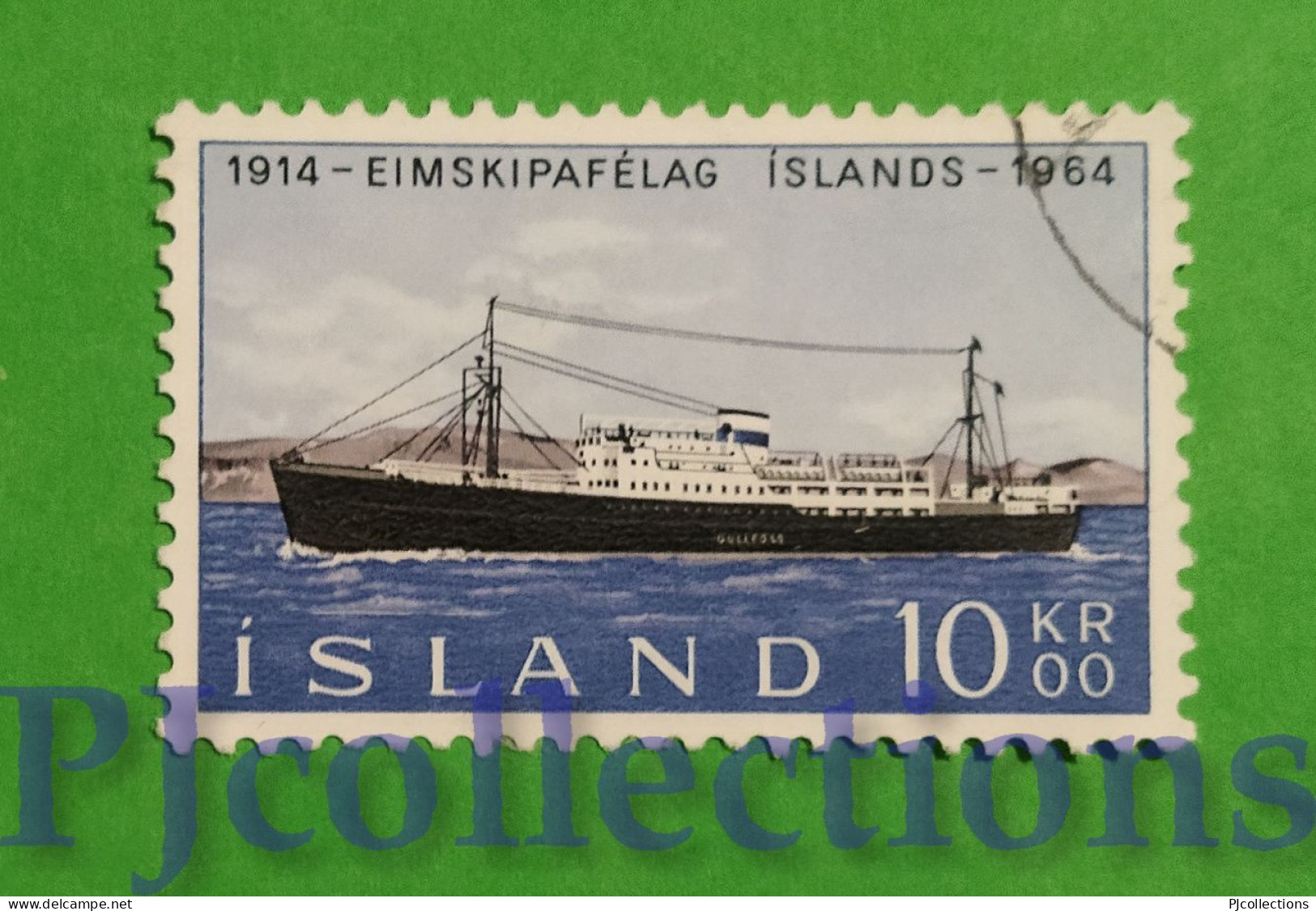S410 - ISLANDA - ICELAND 1964 NAVE - SHIP 10kr USATO - USED - Oblitérés