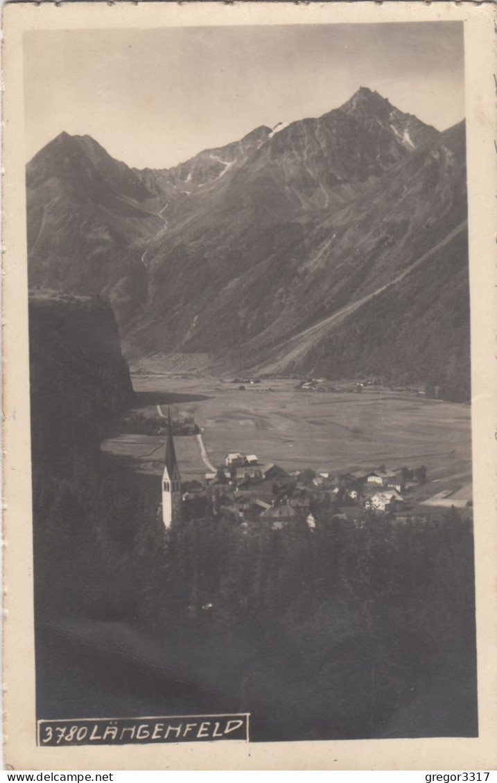 D5645) LÄNGENELD - Kirche Häuser ALT ! 1927 - Längenfeld