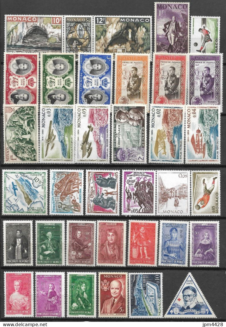 MONACO  Lot 79 Timbres Neufs ** - Collections, Lots & Series