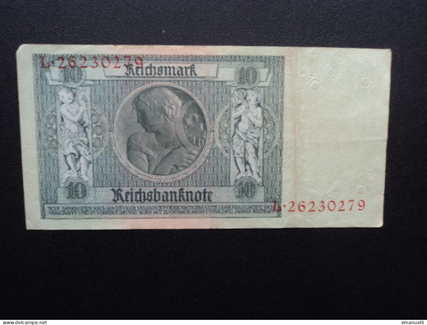 ALLEMAGNE : 10 REICHSMARK   22.1.1929 (1941-1942)    C.A. 173b, *  / P 180a Bis Ou B Et B Devient C)   TTB+ ** - 10 Reichsmark