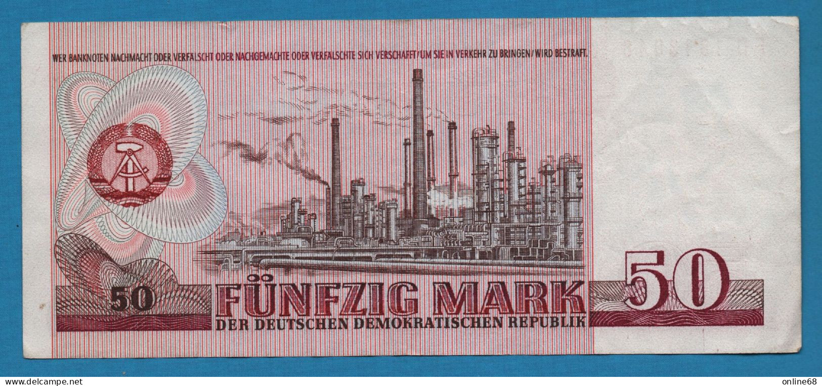 DDR RDA 50 MARK 1971 # FD1913848 P# 30b Friedrich Engels - 5 Reichsmark