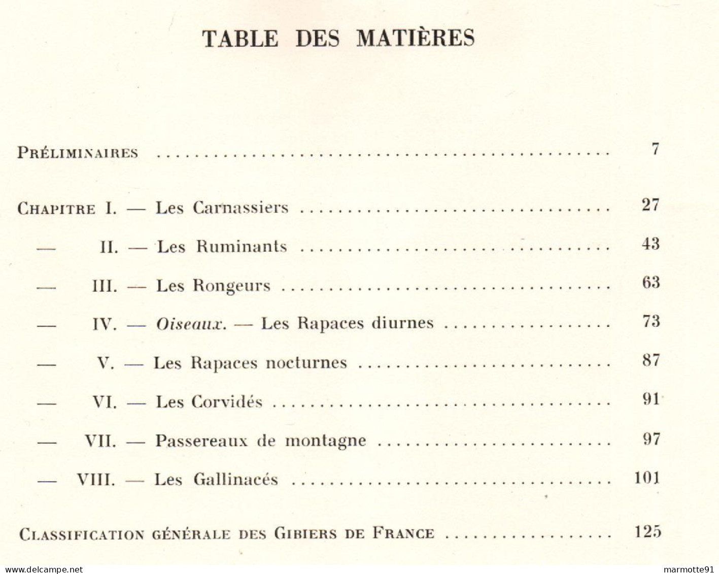 GIBIERS DE NOTRE PAYS GIBIER DE MONTAGNE  CHASSE PAR J. OBERTHUR - Chasse/Pêche
