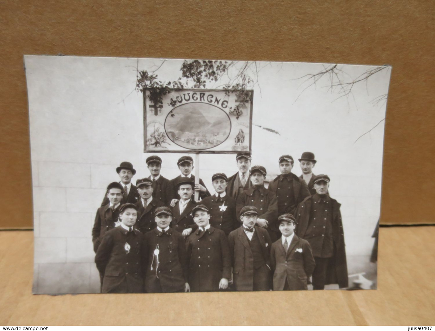 CLUNY (71) école Des Arts Et Métiers Carte Photo Groupe  De L'Auvergne - Cluny